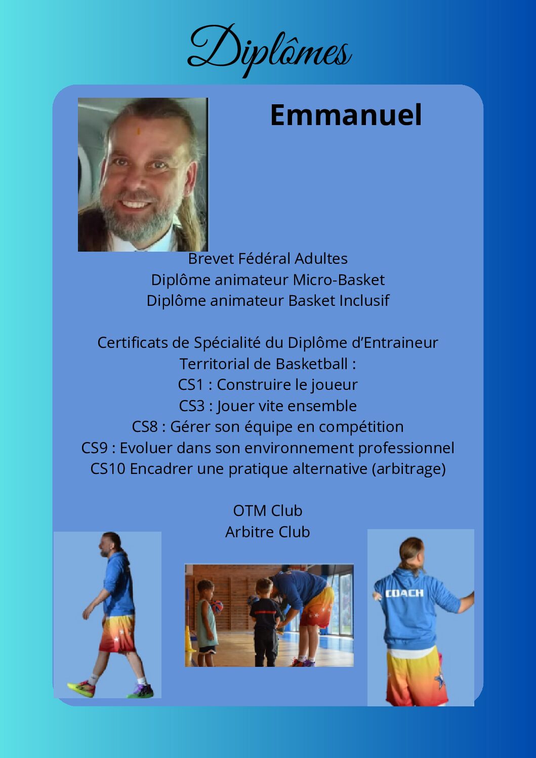coachs Diplômes Emmanuel